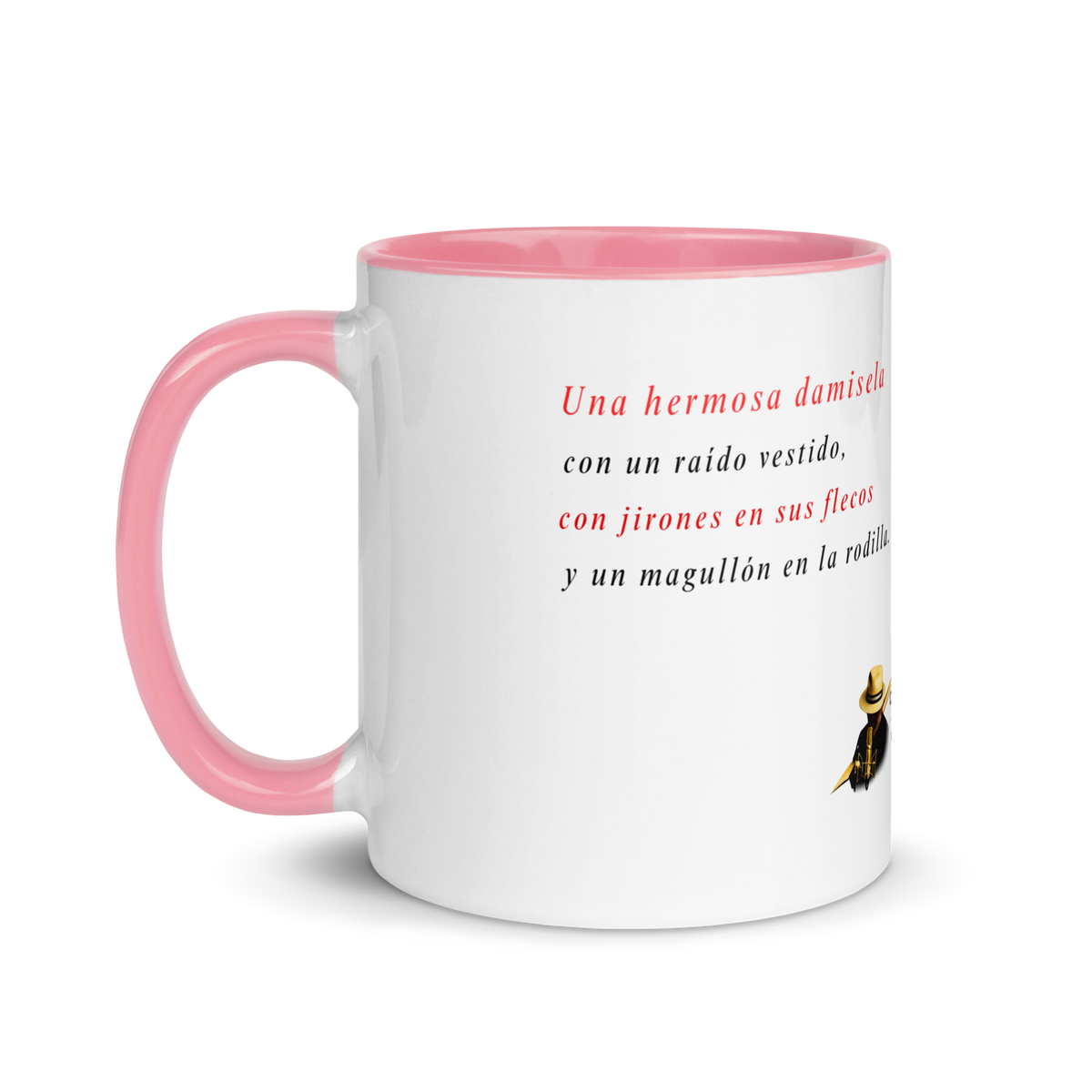 taza color interior - Hermosa damisela